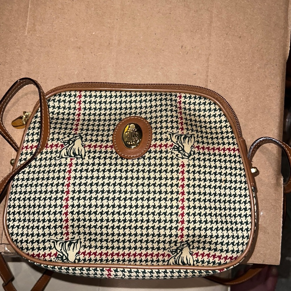 Mark Cross Vintage Houndstooth Bag